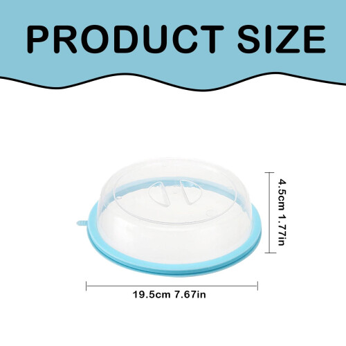 Round cake transport box with compartment and carry handle 2