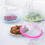 Round cake transport box with compartment and carry handle 5