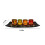 Vintage LED-lysestakesett med steiner og brett 3