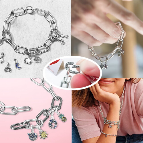 Pulseira Me Series Link Chain em prata de lei 925 1