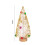 Christmas Tabletop Decorations White Plastic Trees 10pc 8