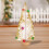 Christmas Tabletop Decorations White Plastic Trees 10pc 2