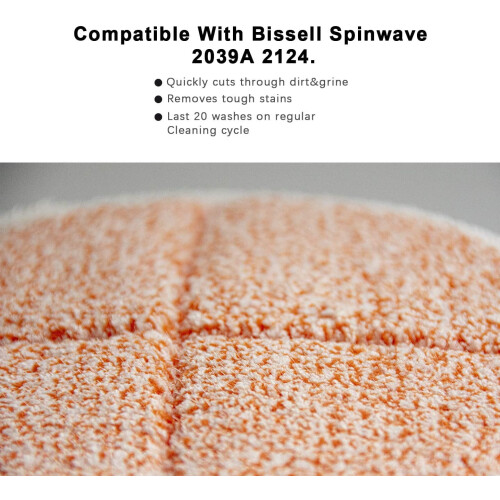 Replacement Pads for Bissell Spinwave Hard Mop Cleaner 2