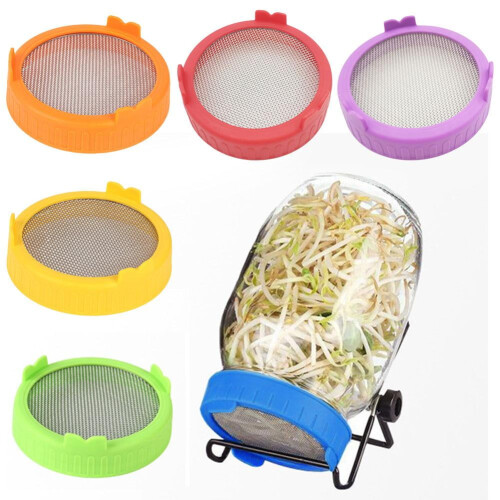 Sprouting Lid for Mason Jars, 2 pcs, 8.6 cm 1