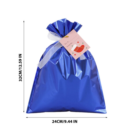 Sachets de bonbons de Noël avec cordon de serrage (12 pièces) 2