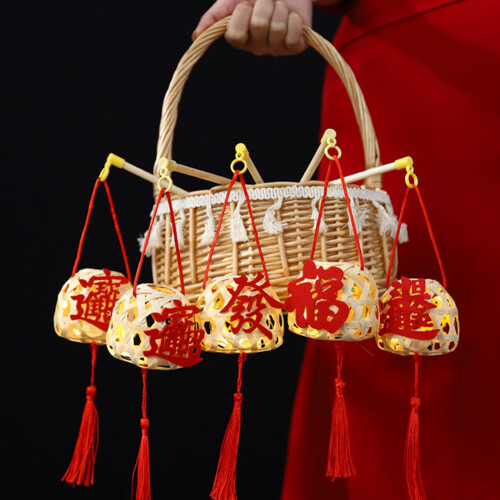 DIY Bamboo Lantern Kit with LED Light 2