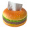 Couvercle de boîte à mouchoirs en forme de hamburger, résine, 19,2 cm 2