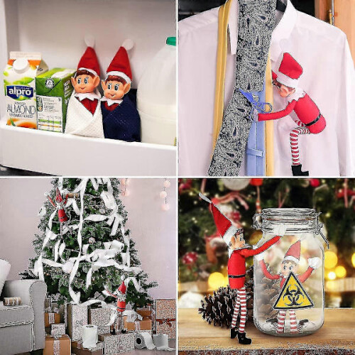 Long-Legged Mischievous Elf Plush with Velcro - 1 Pack 2