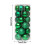 Green Christmas Decorative Balls Shatterproof Plastic 24pcs 2