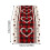 Valentine's Day linen table cover printed flag 3