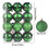 XUNRYAN shatterproof Christmas tree ornaments green set 12 3