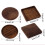 Natural Wood Coaster 8.8 cm Round 2