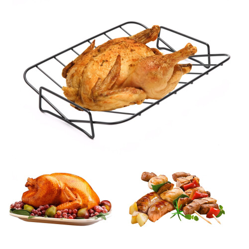 Carbon Steel Roasting Rack V-Shaped 1 Piece 1