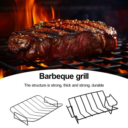 Carbon Steel Roasting Rack V-Shaped 1 Piece 2