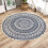 Tapis rond bohème mandala 60 pouces 2