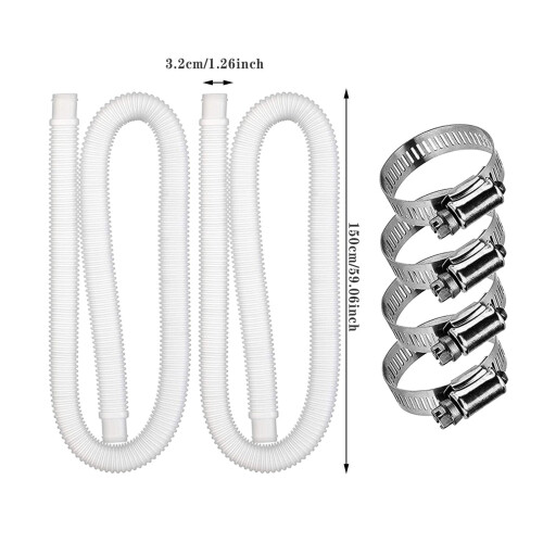 Manguera de repuesto para piscinas elevadas, 1,25" 2
