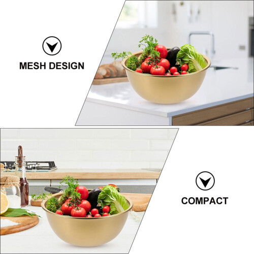 Stainless Steel Mesh Colander Kitchen Strainer 2pcs 1