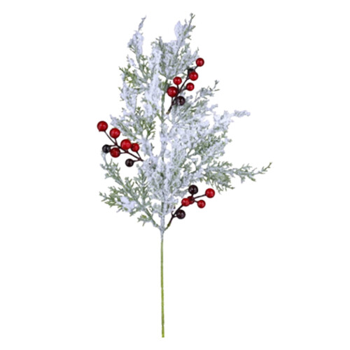 Artificial Holly Branches Red Berry 6 pcs 19.3 inch 1