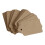 Rustic Scalloped Paper Card 40mm x 70mm Blank Brown Gift 4