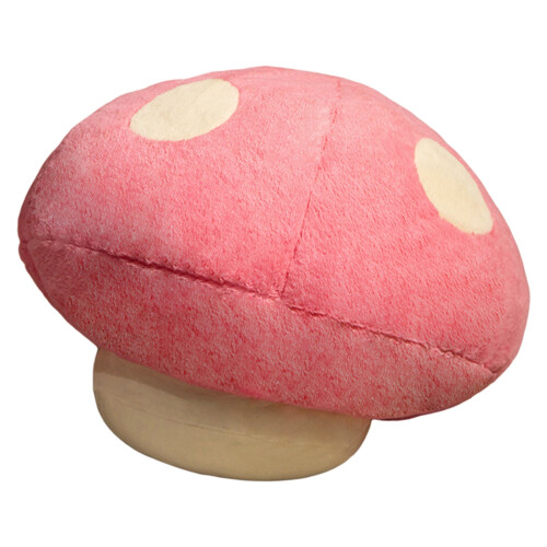Mushroom plush throw pillow soft comfortable home decor 1