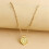 Welling hartvormige hanger met initialen 5