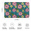 Tapete de banheiro floral em microfibra, 43 x 69 cm (17 x 27 polegadas) 3