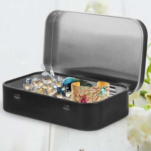 Tin Box with Lid Rectangular Tinplate Gift Box 12 pcs 1
