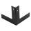 Box Corner Protectors Black 33mm 4 Pieces 4