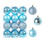 Staron light blue Christmas ornaments 60mm 24 pcs 2