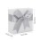 Gray bow gift box for jewelry storage with ribbon 3