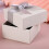 Gray bow gift box for jewelry storage with ribbon 4