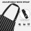 Grembiule da cucina a righe nere e marroni con tasche, 3