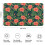 Tapete de banheiro floral em microfibra, 43 x 69 cm (17 x 27 polegadas) 3