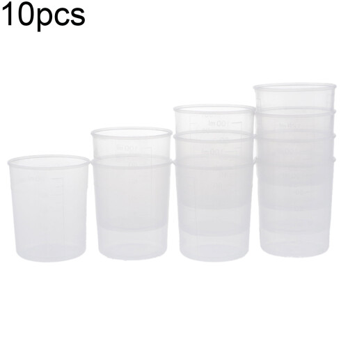 100 ml plastmåttkoppar (10-pack) 1