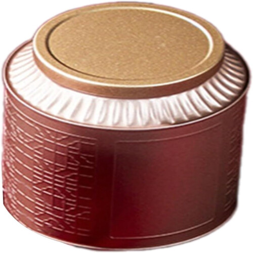 Round tea tin can 500g empty sealed container 1