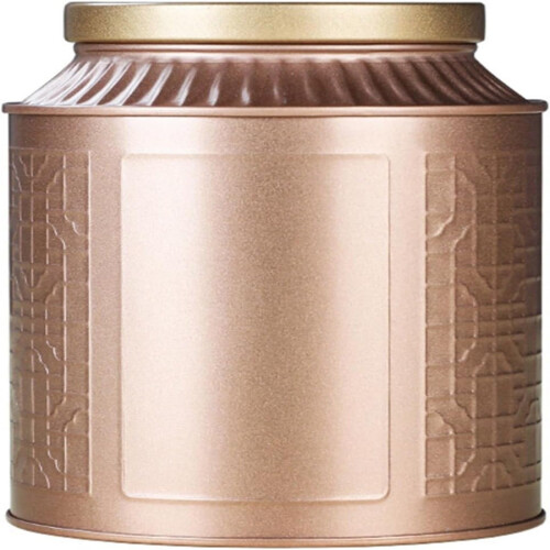 Round tea tin can 500g empty sealed container 2
