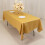 Champagne Lamour Satin rektangulär duk60" x102" 5