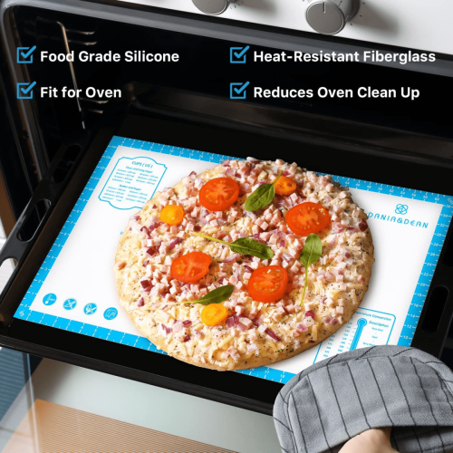Tapis de cuisson en silicone noir 26 x 16 pouces 2