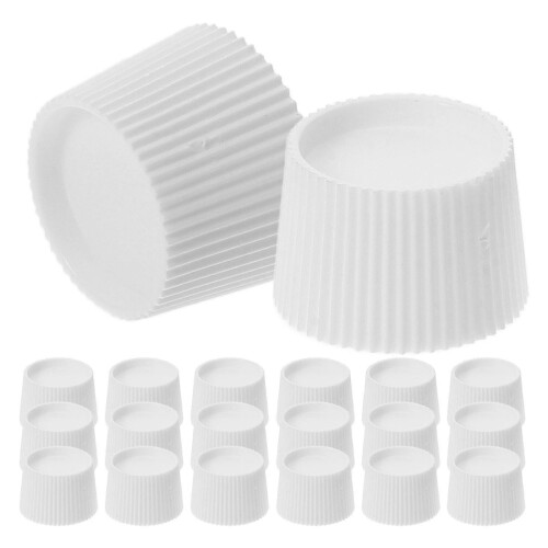 Screw-in Toothpaste Caps Pack of 100 White Plastic Self-Sealing Replacement Lids for Standard Plastic Toothpaste Tubes 2