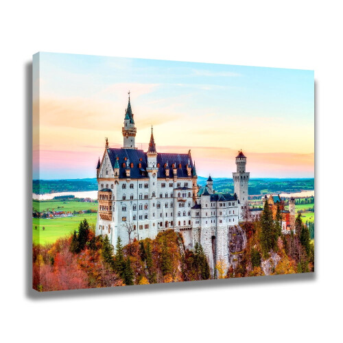 Neuschwanstein Castle Canvas Poster 16x24 inch 1
