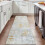 Abstract Runner Rug Gray Yellow 2 ft x 6 ft Non-Slip 4