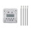 Interruptor temporizador digital programável de 12 V CC branco 3