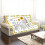 Polyesterdecke mit Sonnenblumen- und Buchstabenmuster 2