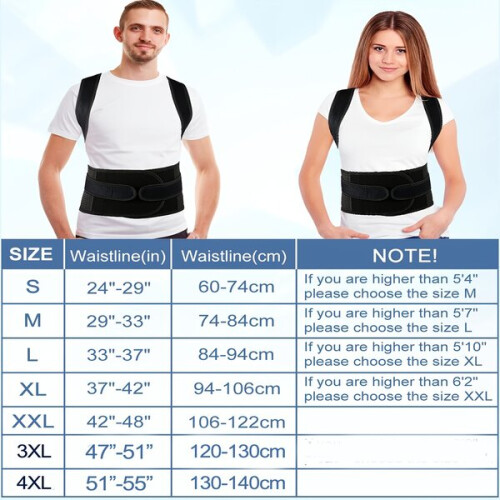 Posture Corrector, Adjustable Back Support Brace for Daily Use Under Clothing 1