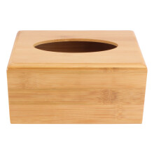 Bambus-Taschentuchbox mit Deckel (1er-Pack)