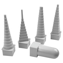 Drahtwickeldorn-Set Dreieckig Rund Oval Quadratisch