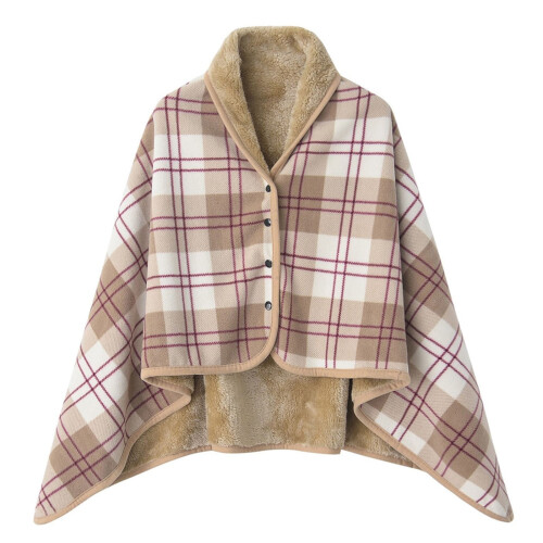Fleece-Poncho, Decke, Schal – Leicht, warm, tragbar