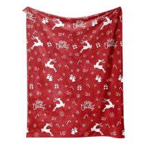 Weihnachtliche Flanell-Überwurfdecke, 50 x 60 Zoll