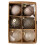 Christmas Ball Ornaments Brown Shatterproof 6 pcs 1
