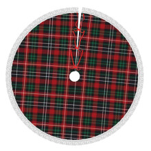 Christmas tree skirt plaid 36 inch